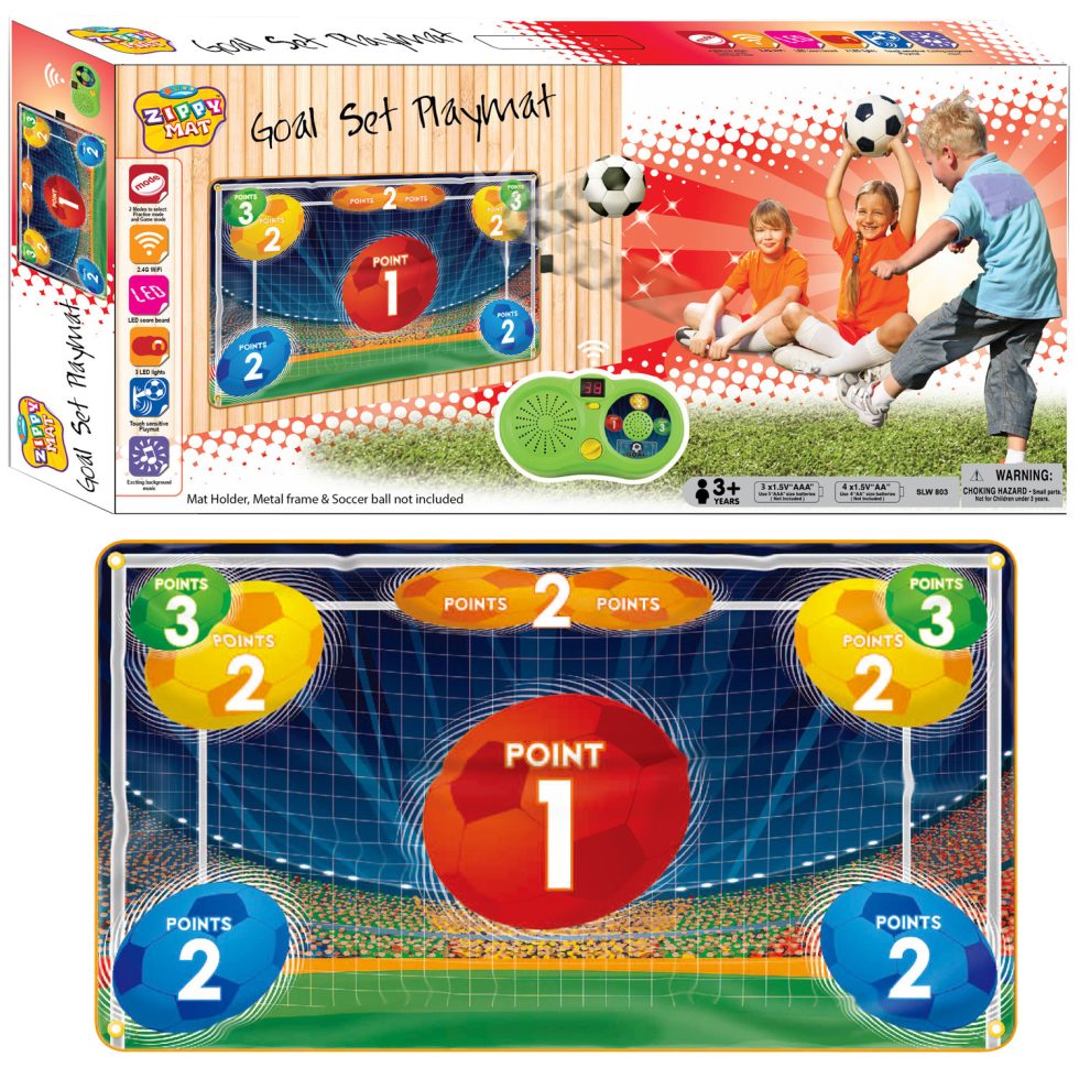 Scoring Mat Electronic Scoring Soccer Toy Game Mat Set for Kids, Indoor Outdoor ...